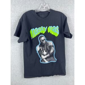 Nasty Naz Shirt Men's M Black Short Sleeve Rap 90s Hip Hop Music Band Tee‎
